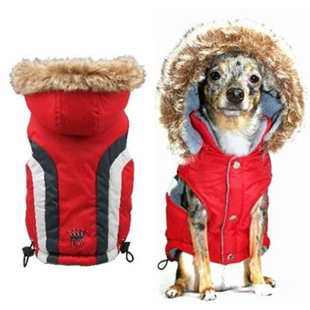 HIP DOGGIE Extra Small Swiss Alpine Ski Vest - Red HD-5SARD-XS